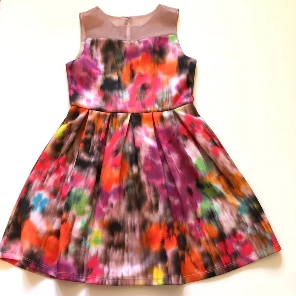 EUC Pippa & Julie Illusion Neck Dress, Size 8